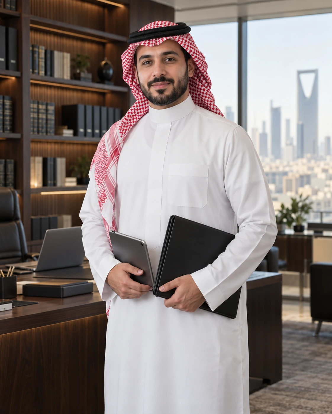 محامٍ سعودي في مكتبه